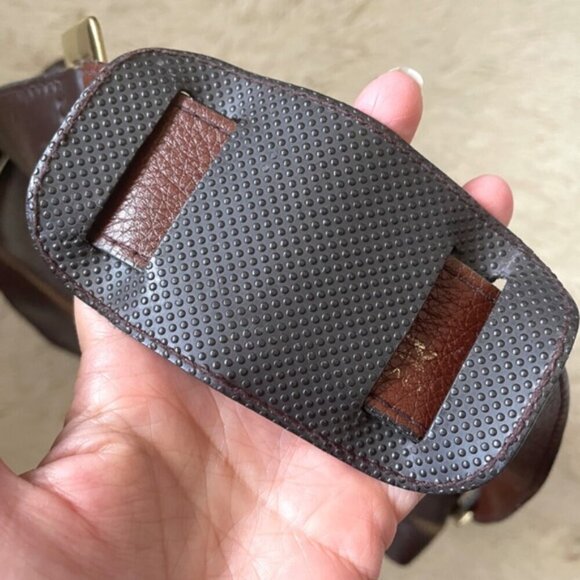 Vintage Bally Chocolate Brown Leather Work Bag - made in Italy! 🇮🇹 - Picture 6 of 16